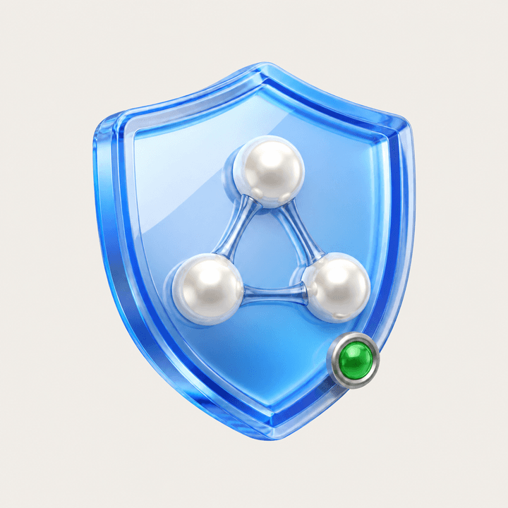 Glass shield representing DNS and lifecycle protection